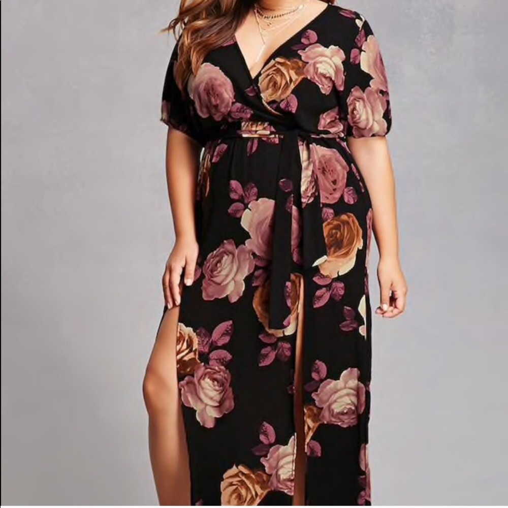 Plus Size Floral Dress
